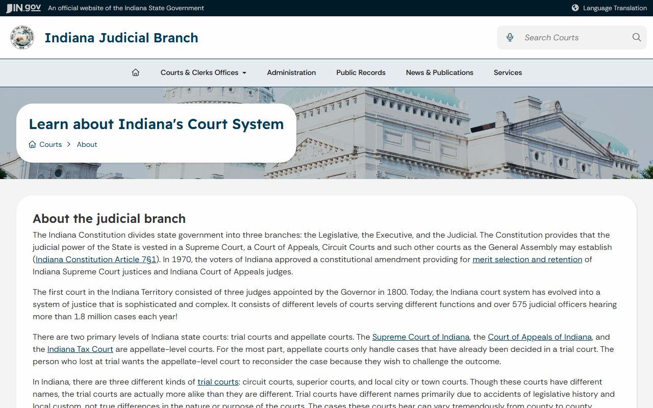 Henry County Circuit Court records Indiana court system overview