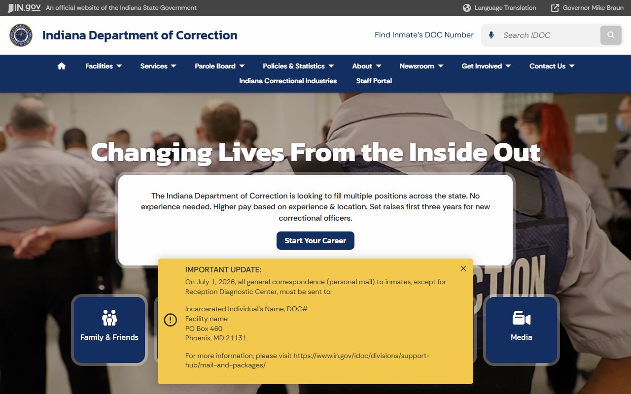 Henry County inmate records Indiana Department of Correction