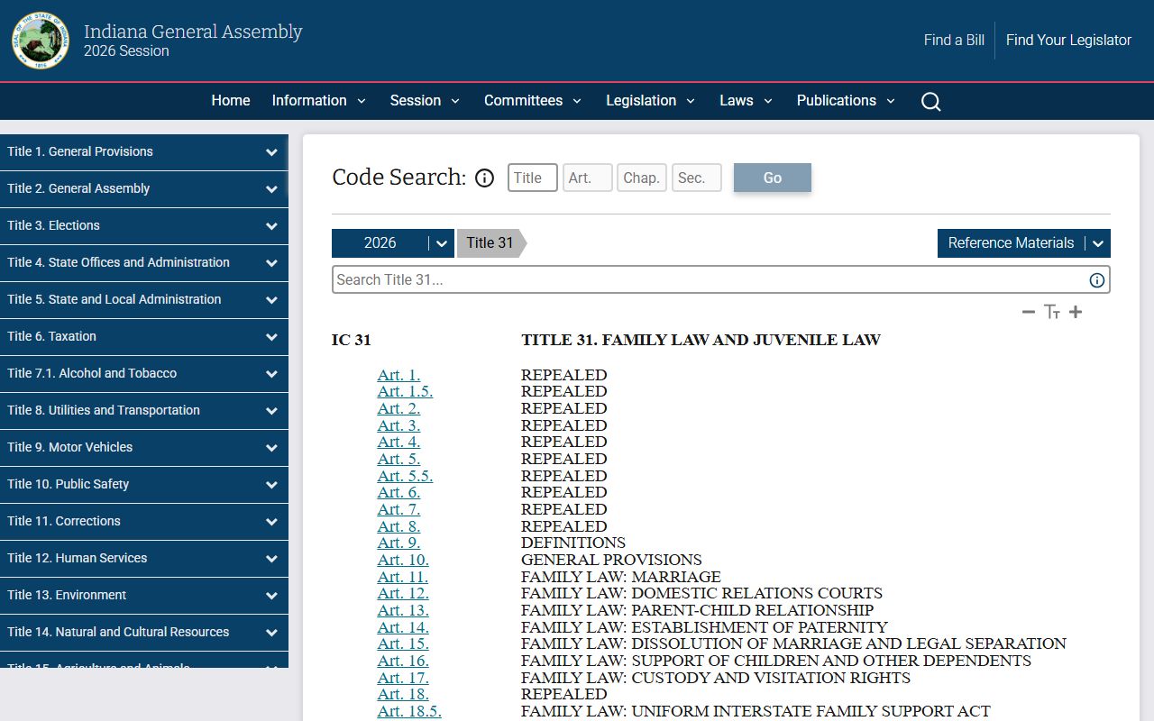 Henry County divorce records Indiana family law statutes
