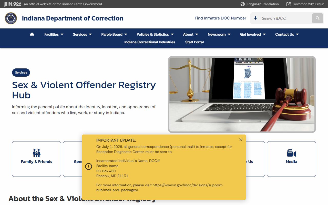 Henry County warrant records Indiana sex and violent offender registry