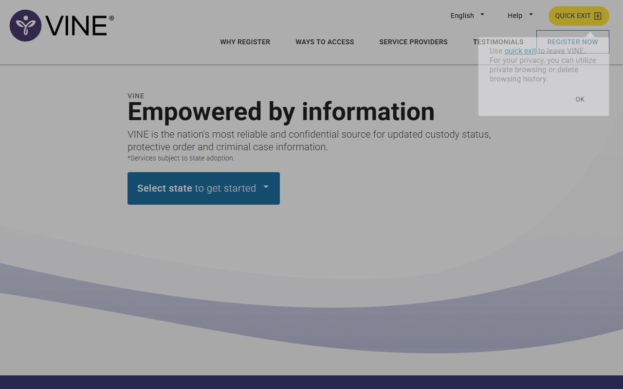 Henry County warrant records and VINELink portal